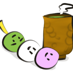 funny Three Colored Dumplings(eng)