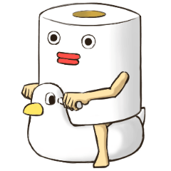 Toilet roll Sticker 2