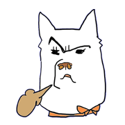 with a white dog with a white dog