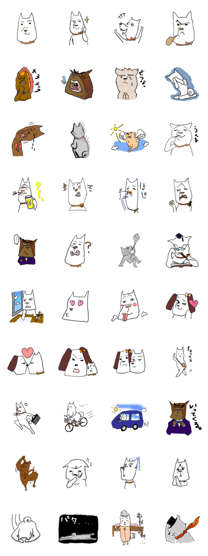 with a white dog with a white dog