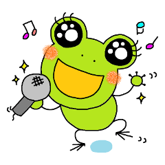 Girl of a Cheerful frog (English ver.1)