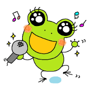 Girl of a Cheerful frog (English ver.1)