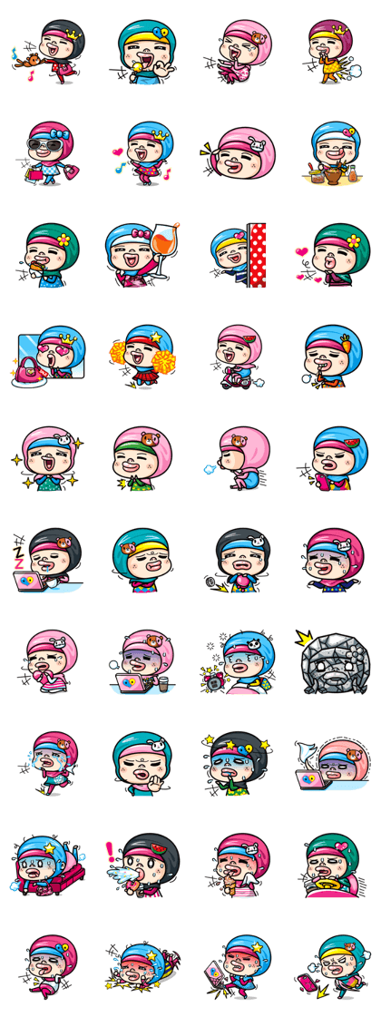 Som O Color full hijab girl