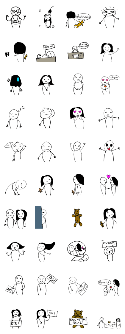 Absurd Couple with Teddy Bear Absurd Couple with Teddy Bear