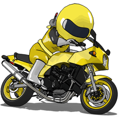 The Happy Yellow Motorcycle