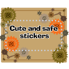 Cute and safe message stickers