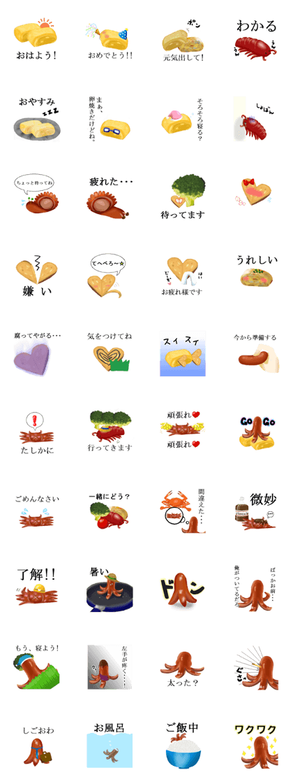 Sausage and Fried eggs Sticker