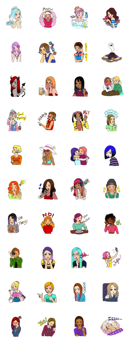the colorful angels