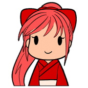 Girl of red hair Stiker