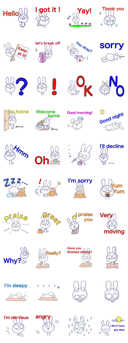 Rabbit you are tired 2(English version)