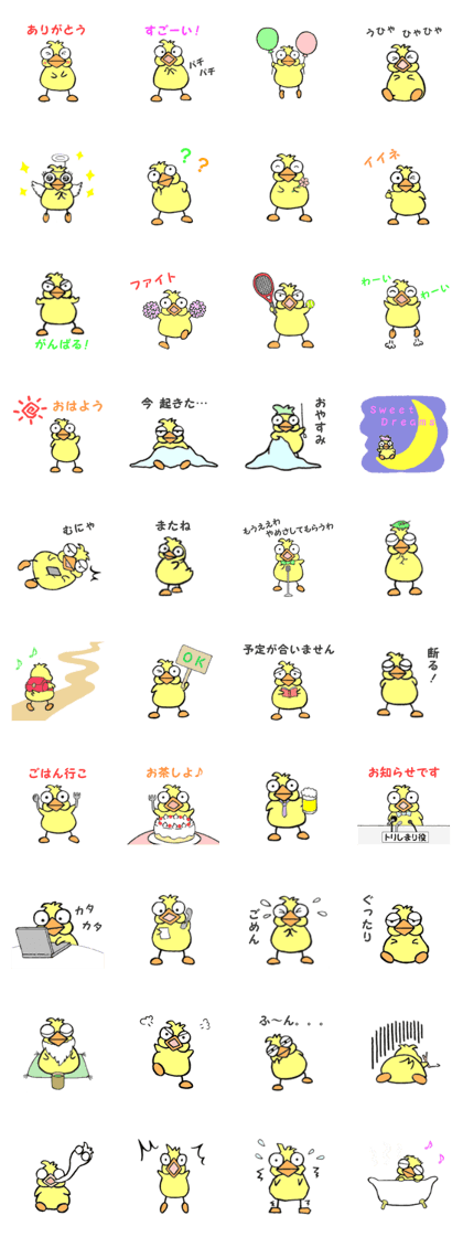 The pretty and yellow bird.