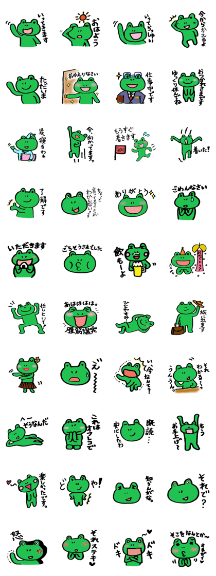 Daily life of frogs