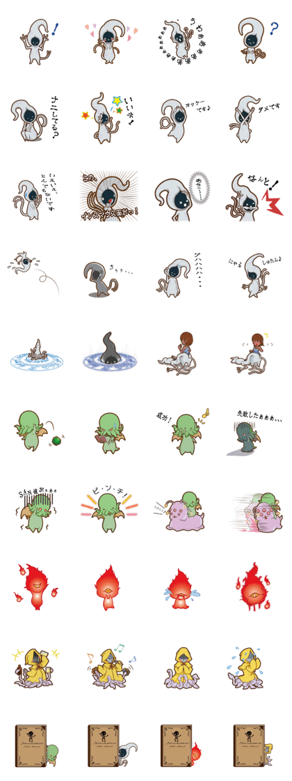 Sticker of Cthulhu2 (Japanese ver.)
