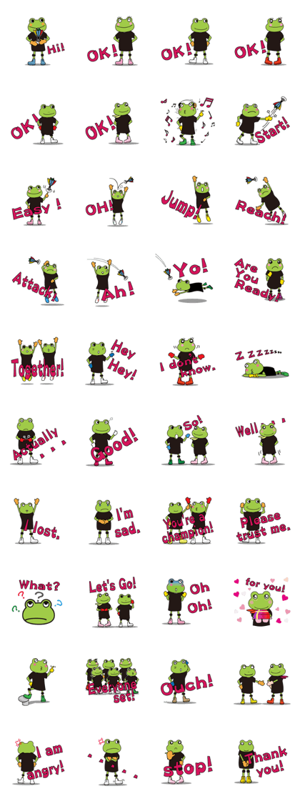 Frog team of fun indiaca!