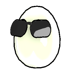 Egg with Sunglasses