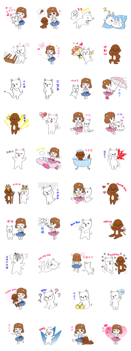 Cute girl & puppy's happy life 2
