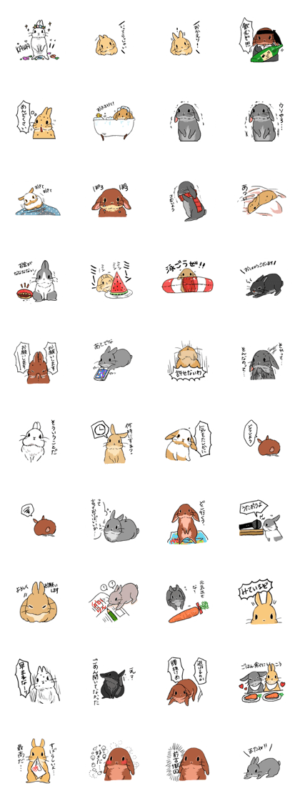 Cute rabbit life2