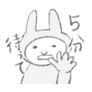 Tired Rabbit "Mrs.Usakawa"sticker