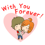 lovey-dovey couple sticker(boy version)