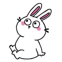 The mouthless rabbit 02 – สติกเกอร์ LINE | LINE STORE