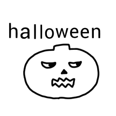 ハッピーハロウィン(透明スタンプ)