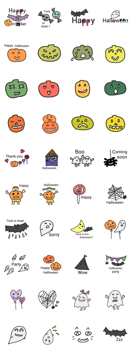 happy halloween Stickers 2.