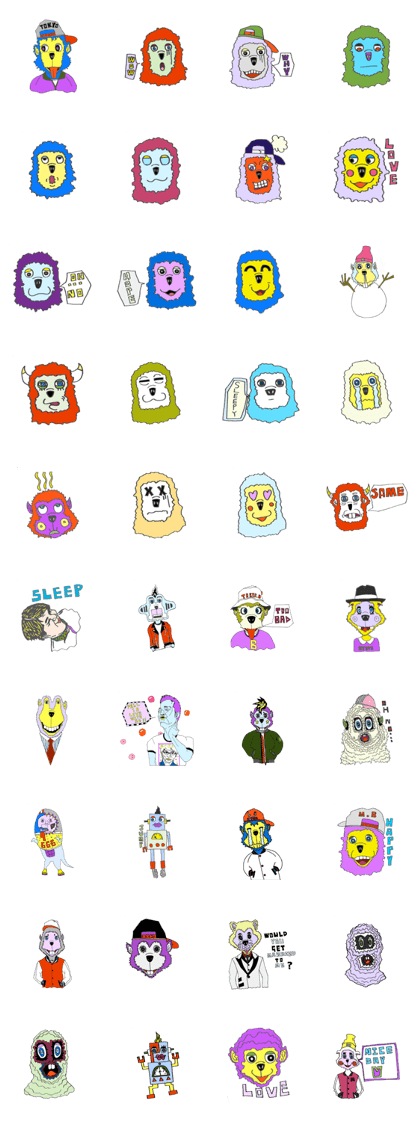 THE WORLD OF MOSTBOY'S MONSTERS