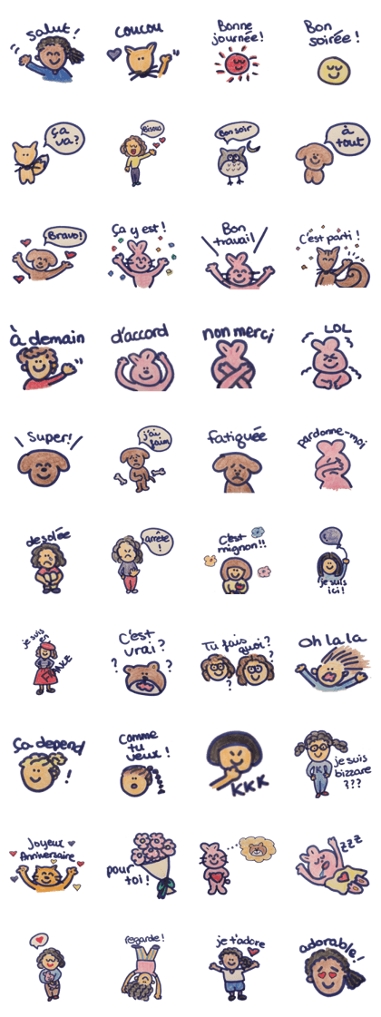 French stickers