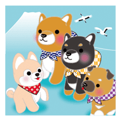 Mameshiba Sankyoudai Line Stickers Line Store