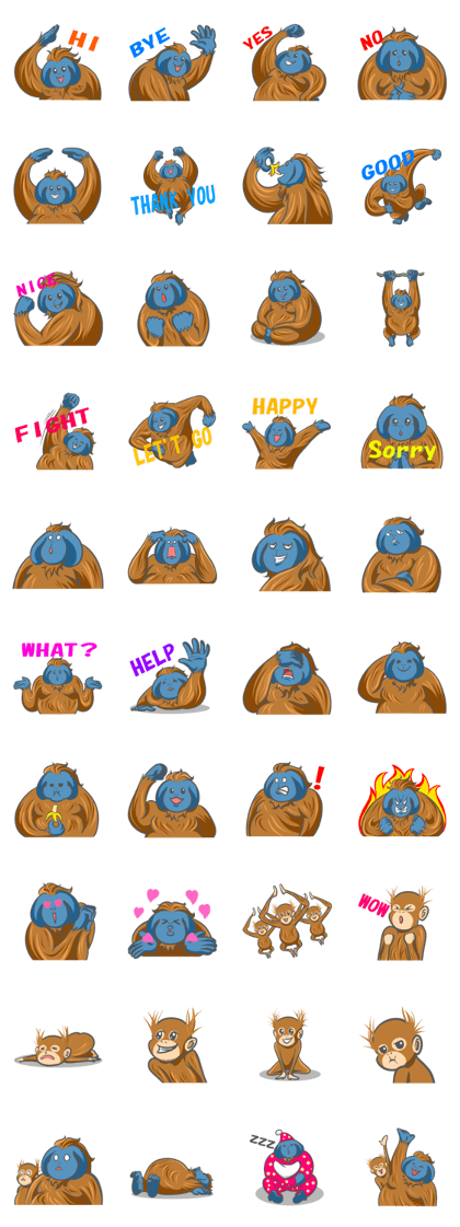 Orangutan Sticker