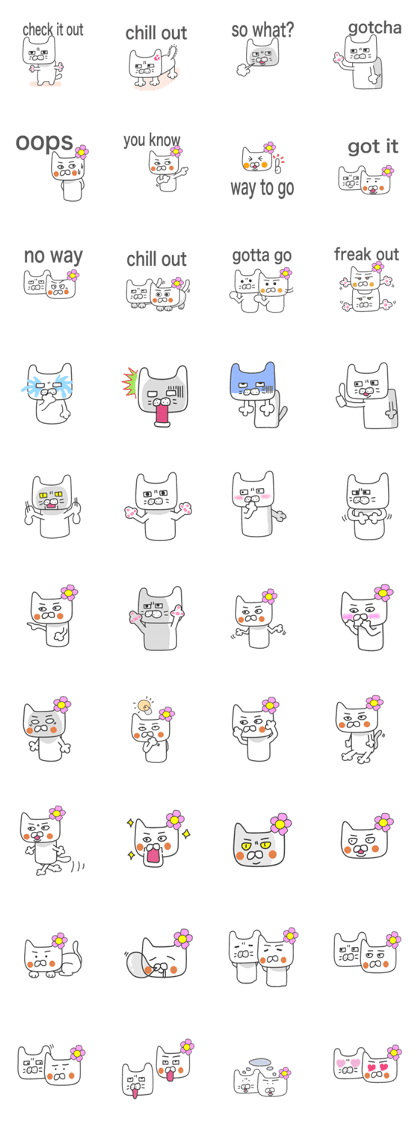 Lovers of white cat