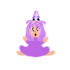 The purple squid girl
