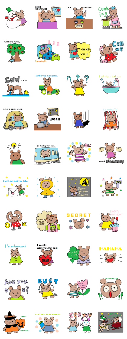 cute ordinary conversation sticker8