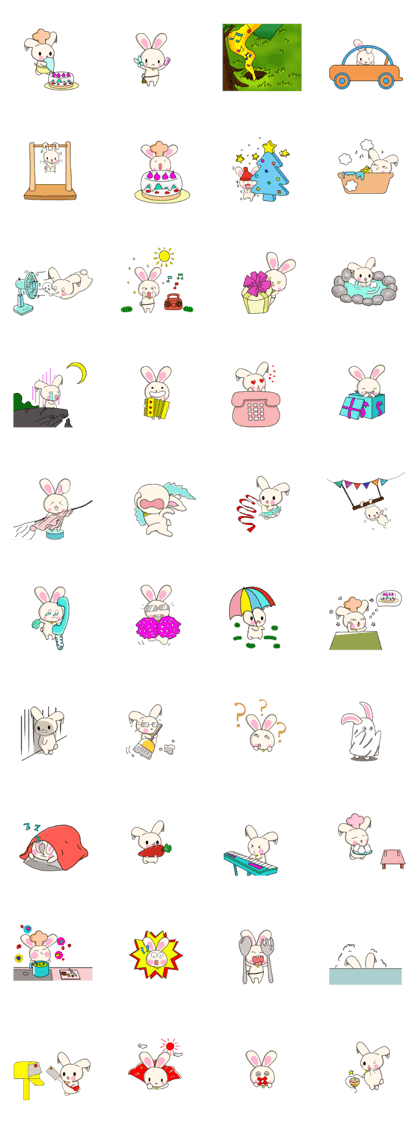Rabbit enjoy life