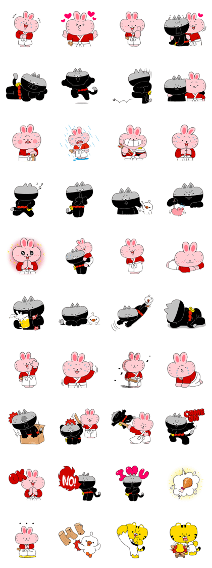 Ninja Cat & Samurai Rabbit
