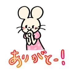 makaのねずみさんスタンプ