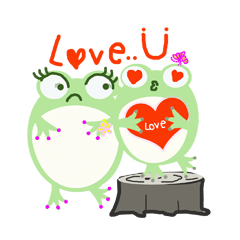 Mr.&Mrs.Green Frog