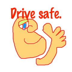 Drive safely sticker