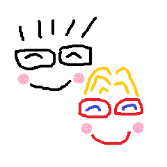 Happy glasses sticker