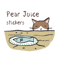 Pear Juice Illust Stickers