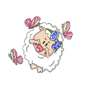 Sheep enjoy life