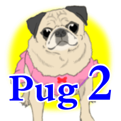 Pug dog Sticker vol.2