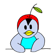 Apple Penguins Sticker
