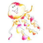 The jellyfish Allstars sticker
