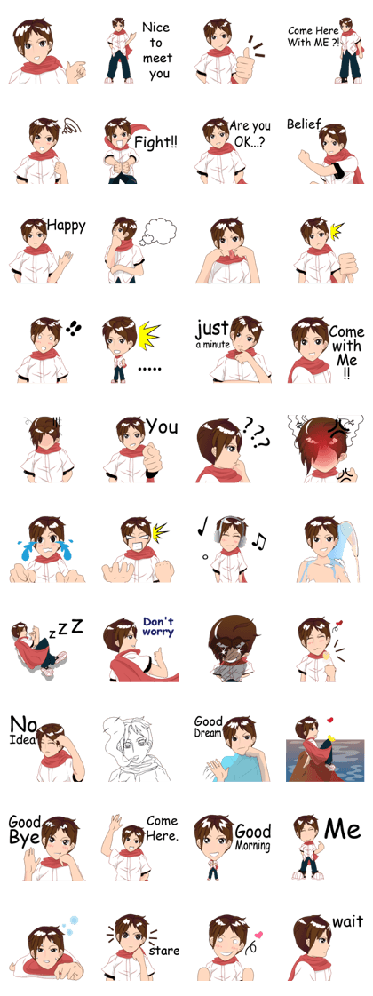 Cartoon Boy anime drawing v.update002