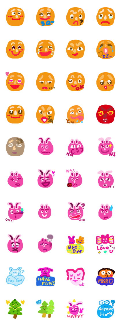potato brother and pink rabbit