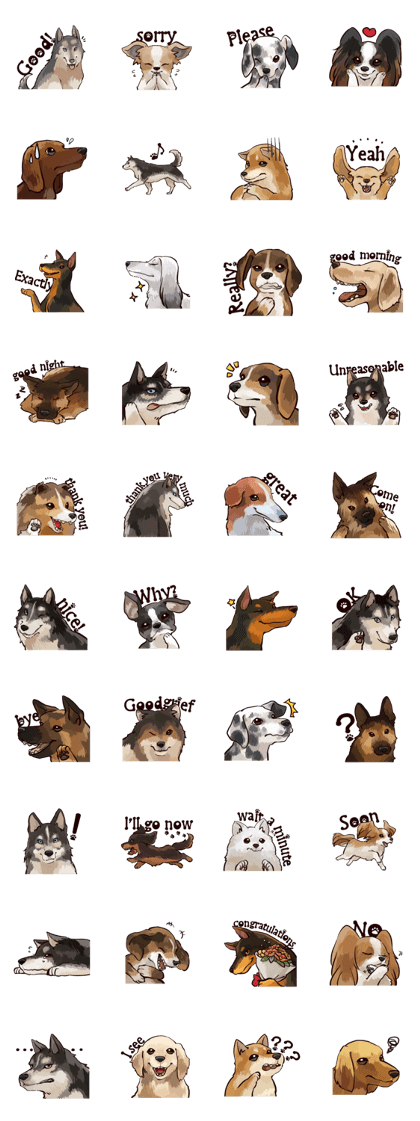 Various dog (English)