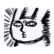 Surreal chaos rabbit