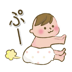 Pokopoko cute baby Sticker