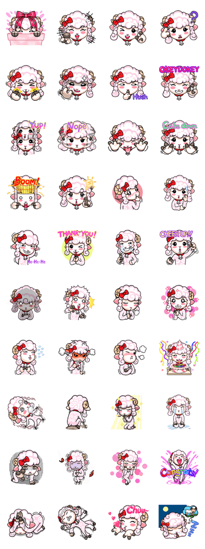 Year of the Sheep - Adorable Pinky
